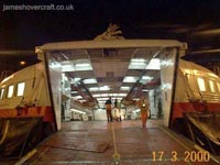 Empty car-deck, being sorted for the evening